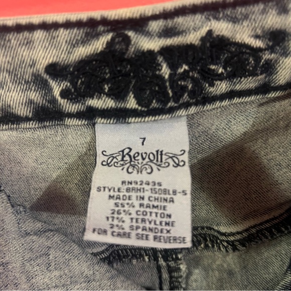 Revolt Women's Distressed Blue Skinny Jeans - Picture 4 of 4